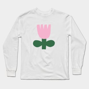 Bold pink flower Long Sleeve T-Shirt